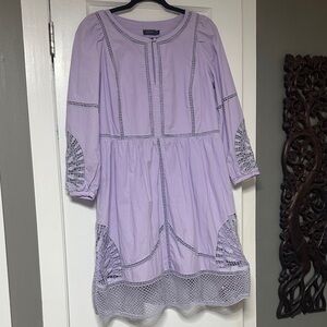 Vineyard Vines Lavender Long Sleeve Dress